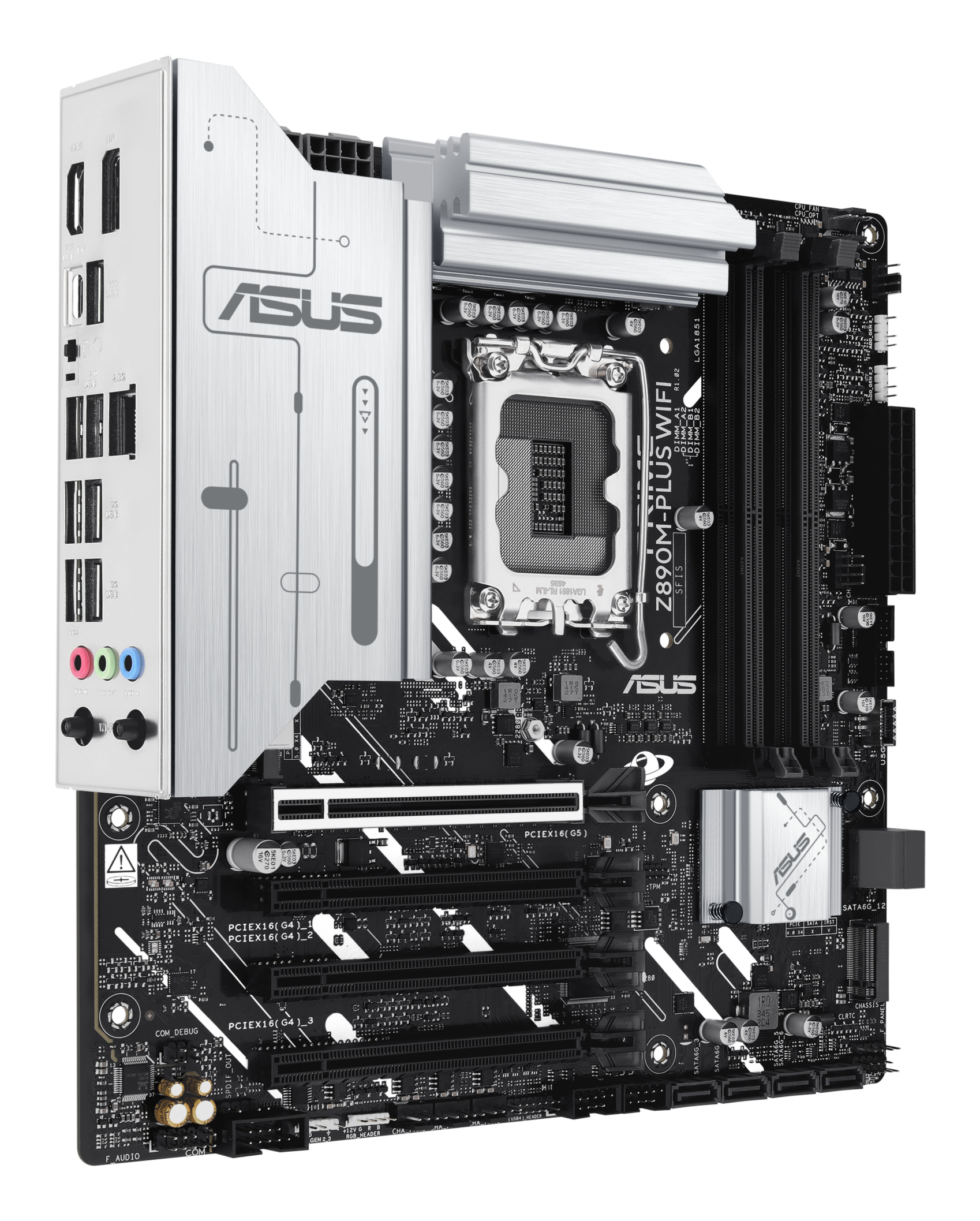Tarjeta Madre ASUS PRIME Z890M-PLUS WIFI - LGA 1851 - 4x DDR5 - USB - HDMI - DisplayPort - Micro ATX - PRIME Z890M-PLUS WIFI Tarjeta Madre ASUS PRIME Z890M-PLUS WIFI - LGA 1851 - 4x DDR5 - USB - HDMI - DisplayPort - Micro ATX - PRIME Z890M-PLUS WIFI