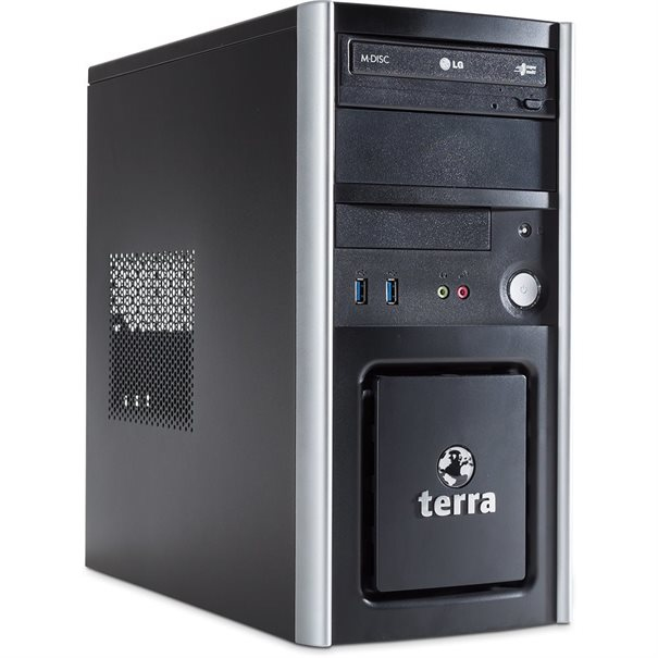 TERRA 5060 AMD Ryzen™ 5 PRO 4650GE 8 GB DDR4-SDRAM 250 GB SSD Windows 10 Pro Mini Tower PC Black image 2