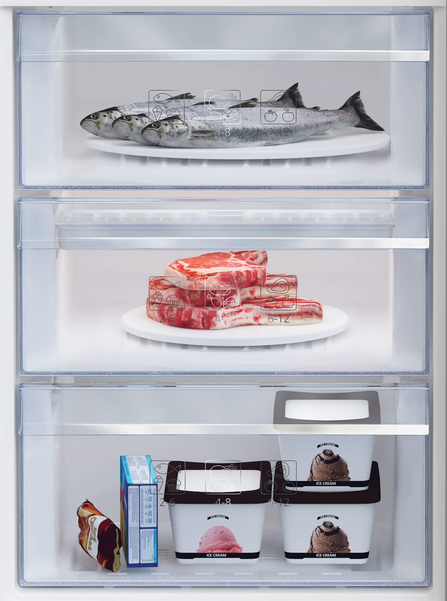 Beko RCSA366K40XBN fridge-freezer Freestanding – image 4