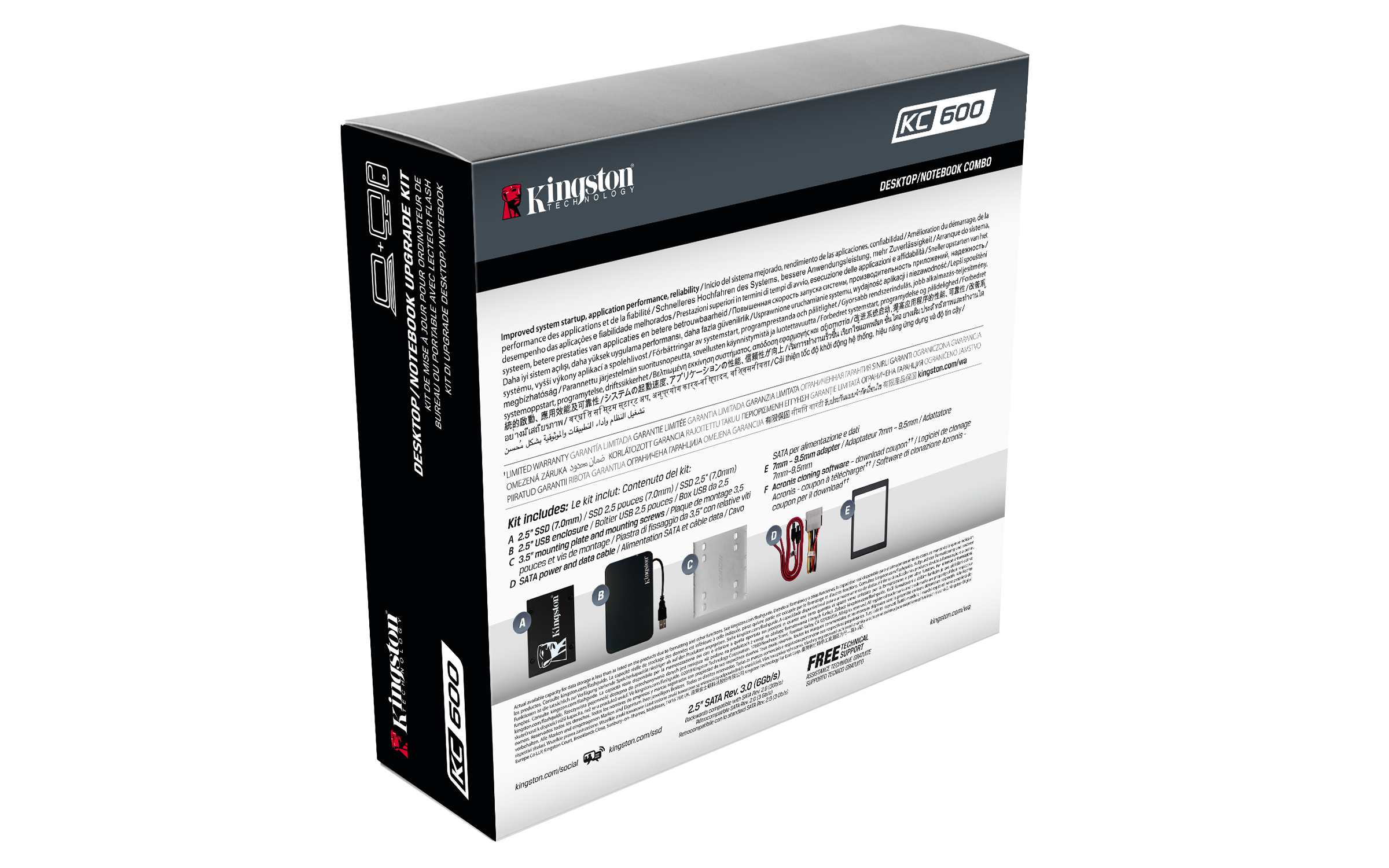 Kingston Technology KC600 2 TB 2.5″ Serial ATA III 3D TLC image 5