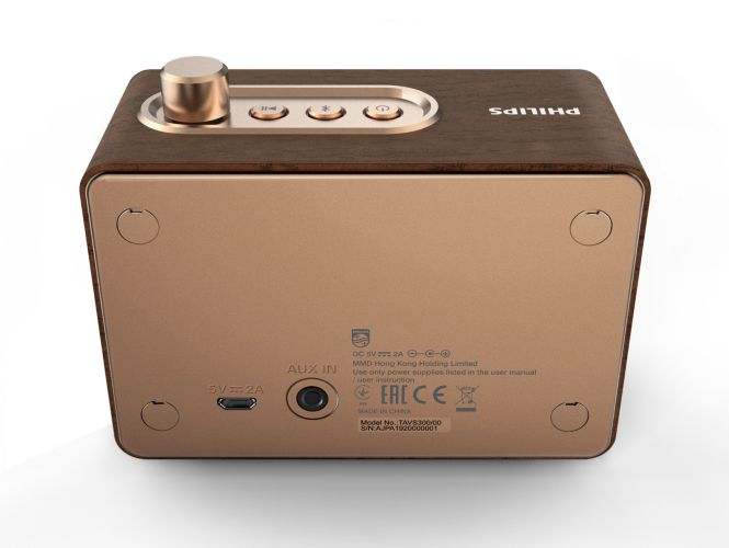 Philips TAVS300 Mono portable speaker Brass, Wood 4 W image 6