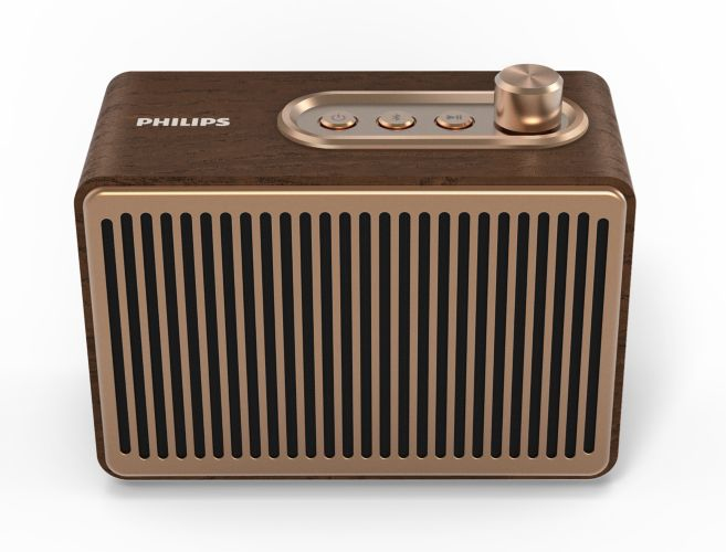 Philips TAVS300 Mono portable speaker Brass, Wood 4 W image 2