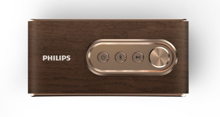 Philips TAVS300 Mono portable speaker Brass, Wood 4 W image 3