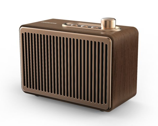 Philips TAVS300 Mono portable speaker Brass, Wood 4 W image 1