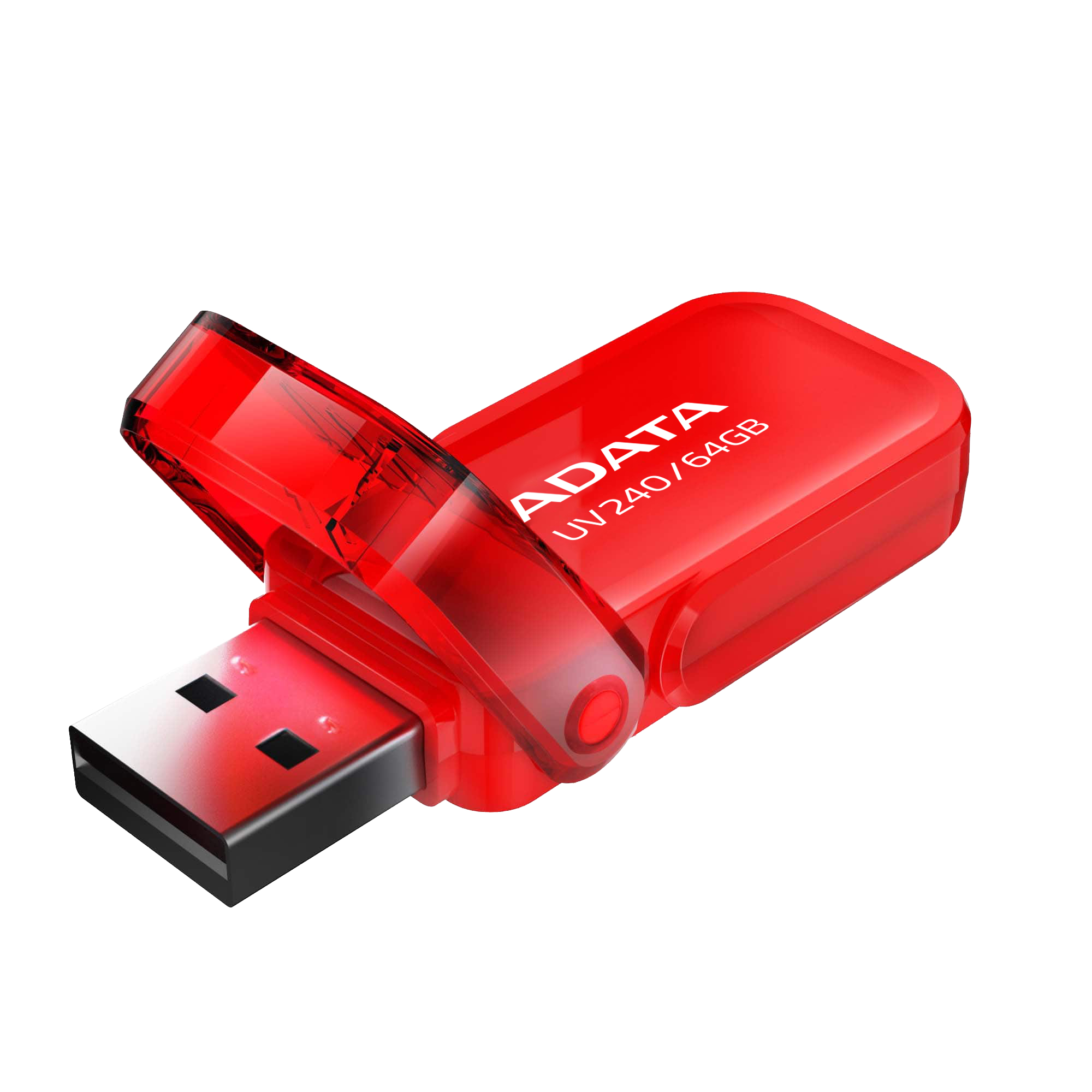 Memoria USB ADATA UV240 - 64GB - USB 2.0 - Rojo - AUV240-64G-RRD