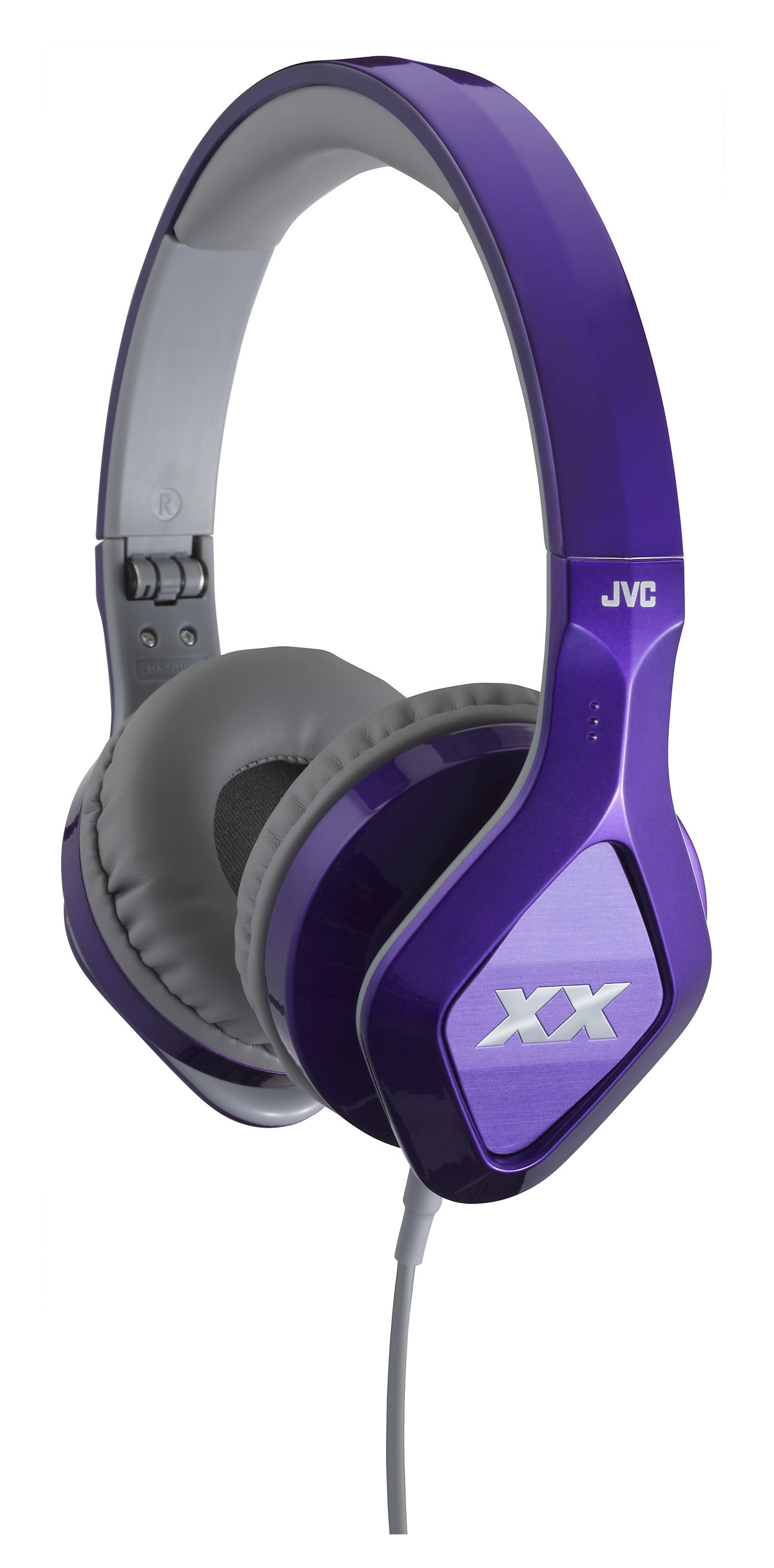JVC HA-SR100X-V Headset Wired Head-band Grey, Violet