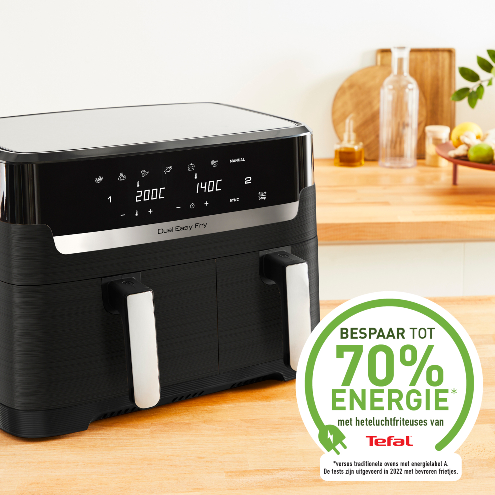 Tefal Dual Easy Fry & Grill EY9018 Double – image 9