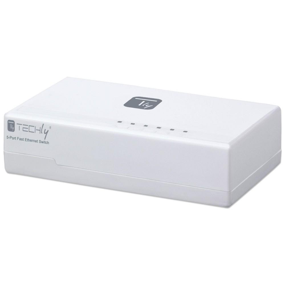 Techly Switch Hub 5 Ports 10/100 Mbps Fast Ethernet I-SWHUB-050TY – image 3