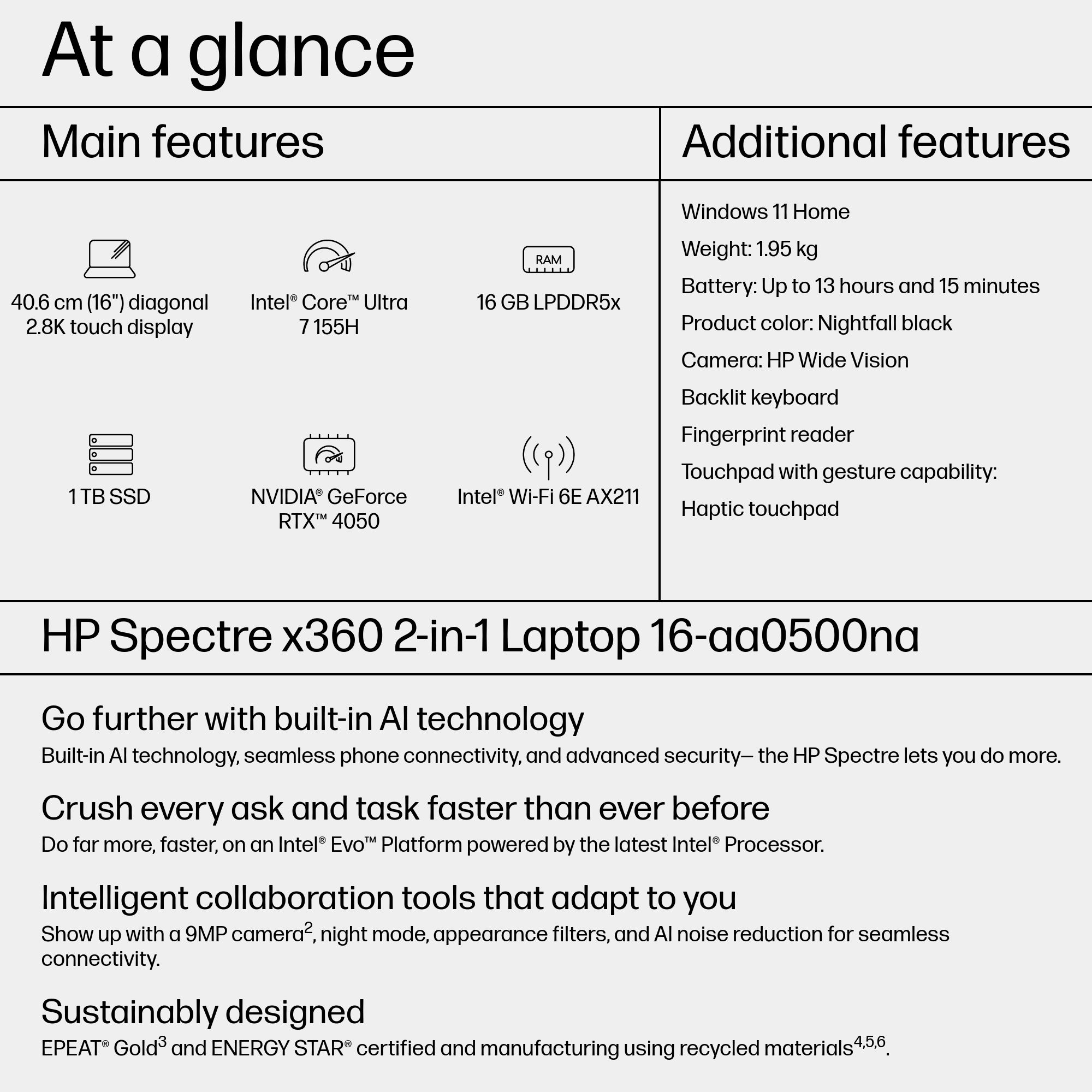 HP Spectre x360 16-aa0500na – image 4