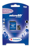 Verbatim Micro SD 512 Mb
