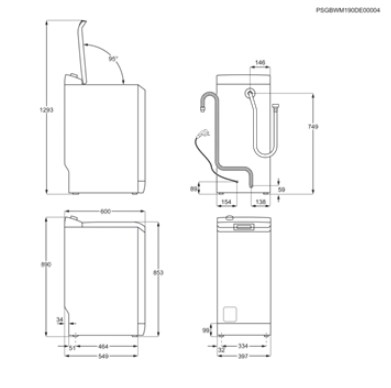 Electrolux RWT1063IDW washing machine Top-load – image 2