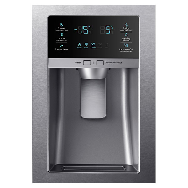 Samsung RF25HMEDBSR side-by-side refrigerator Freestanding – image 9