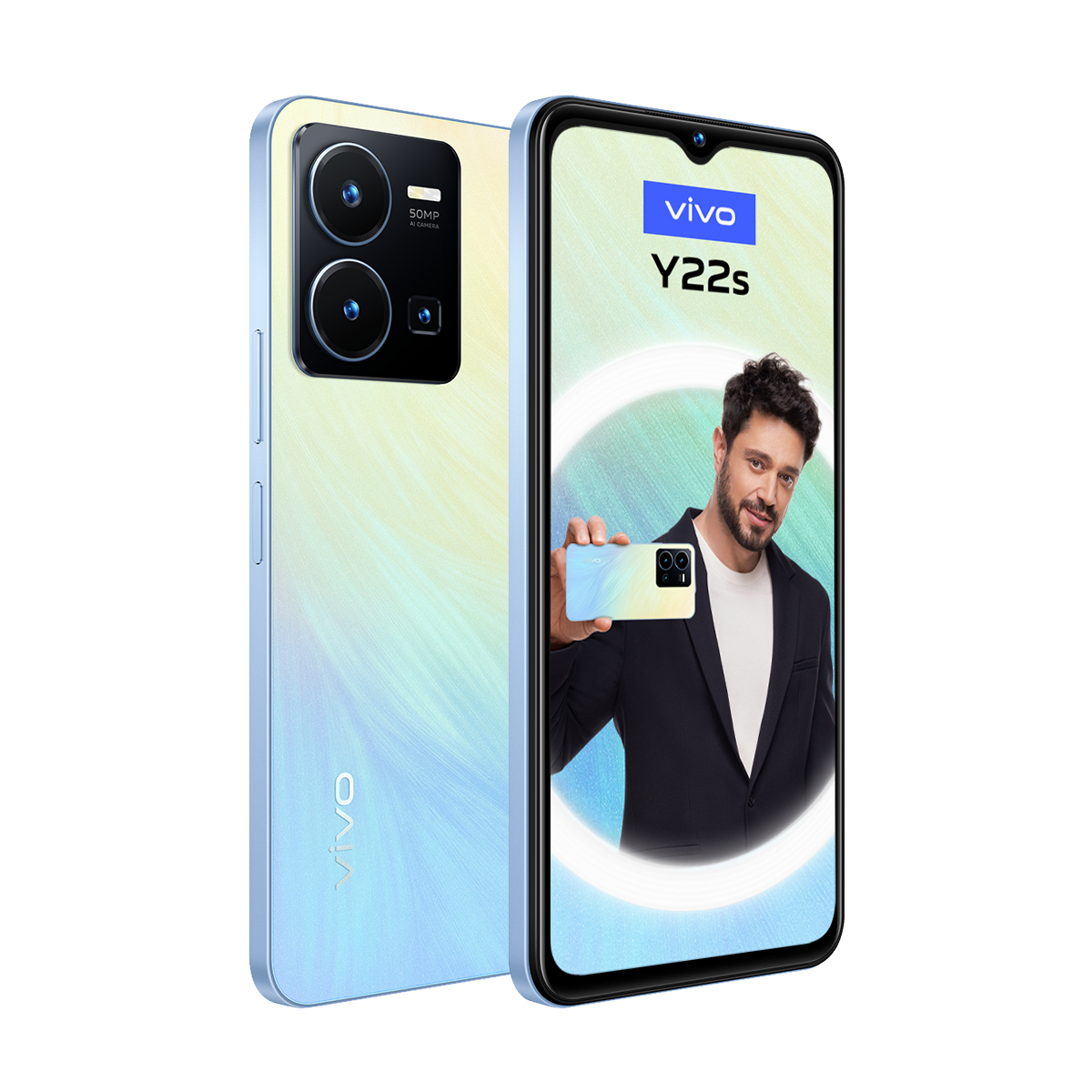 vivo Y22S 16.6 cm (6.55") Dual SIM Android 12 4G USB Type-C 6 GB 128 GB 5000 mAh Cyan