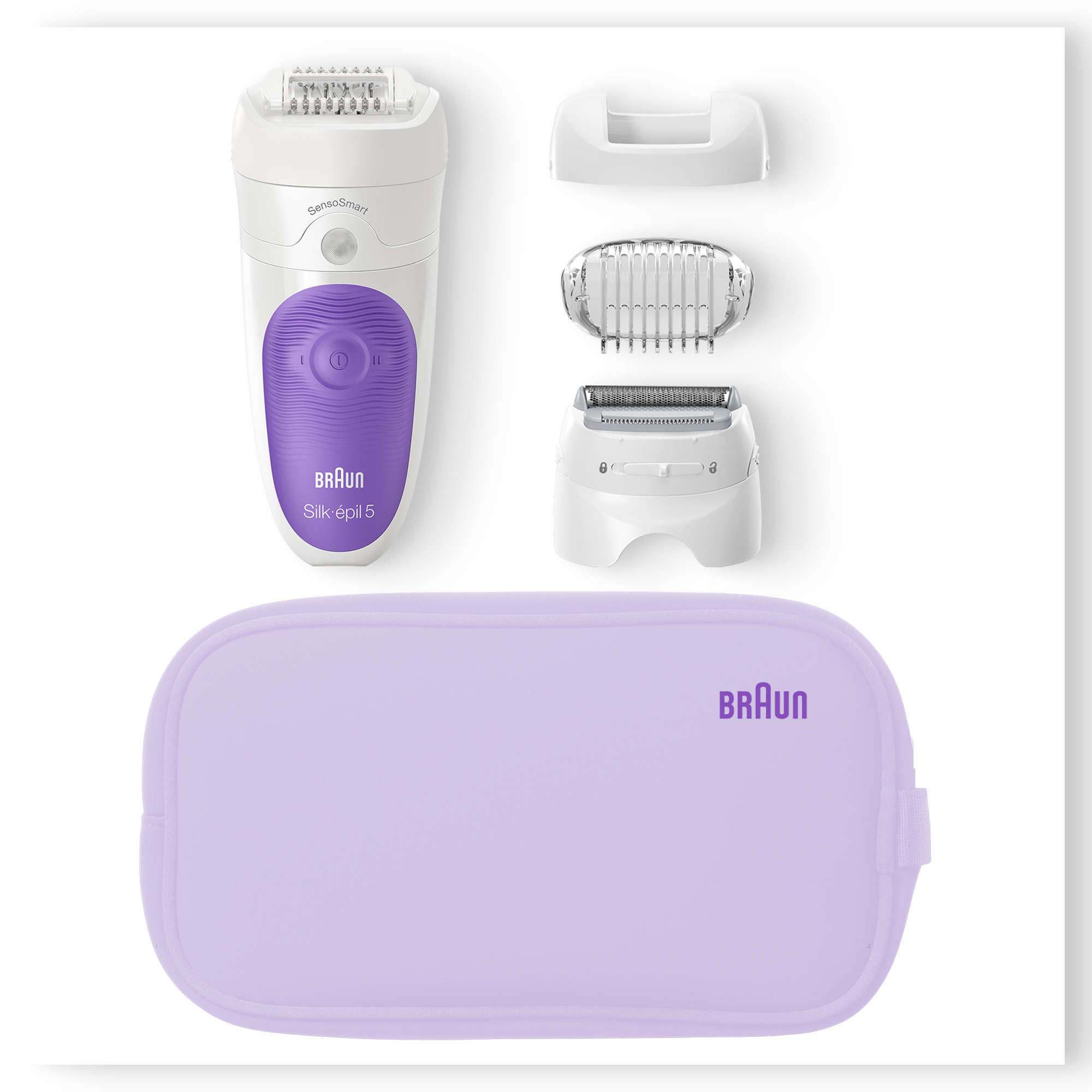 Braun Silk-épil 5 Wet&Dry 81702660 epilator 28 tweezers Lilac, White – image 6