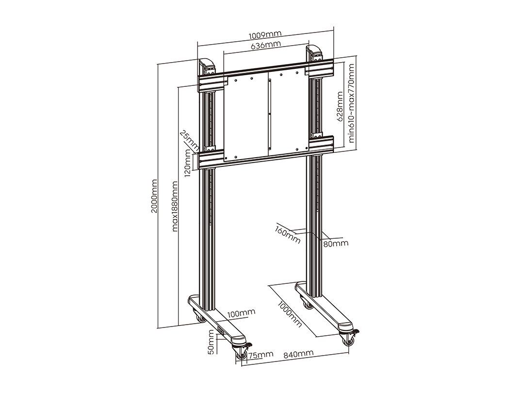 Multibrackets M Counterbalanced Floorstand Structure – image 6