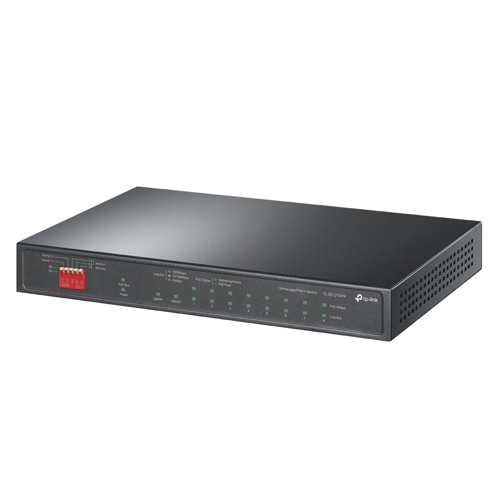 TP-Link 10-Port Gigabit PoE+ Desktop Switch TL-SG1210PP