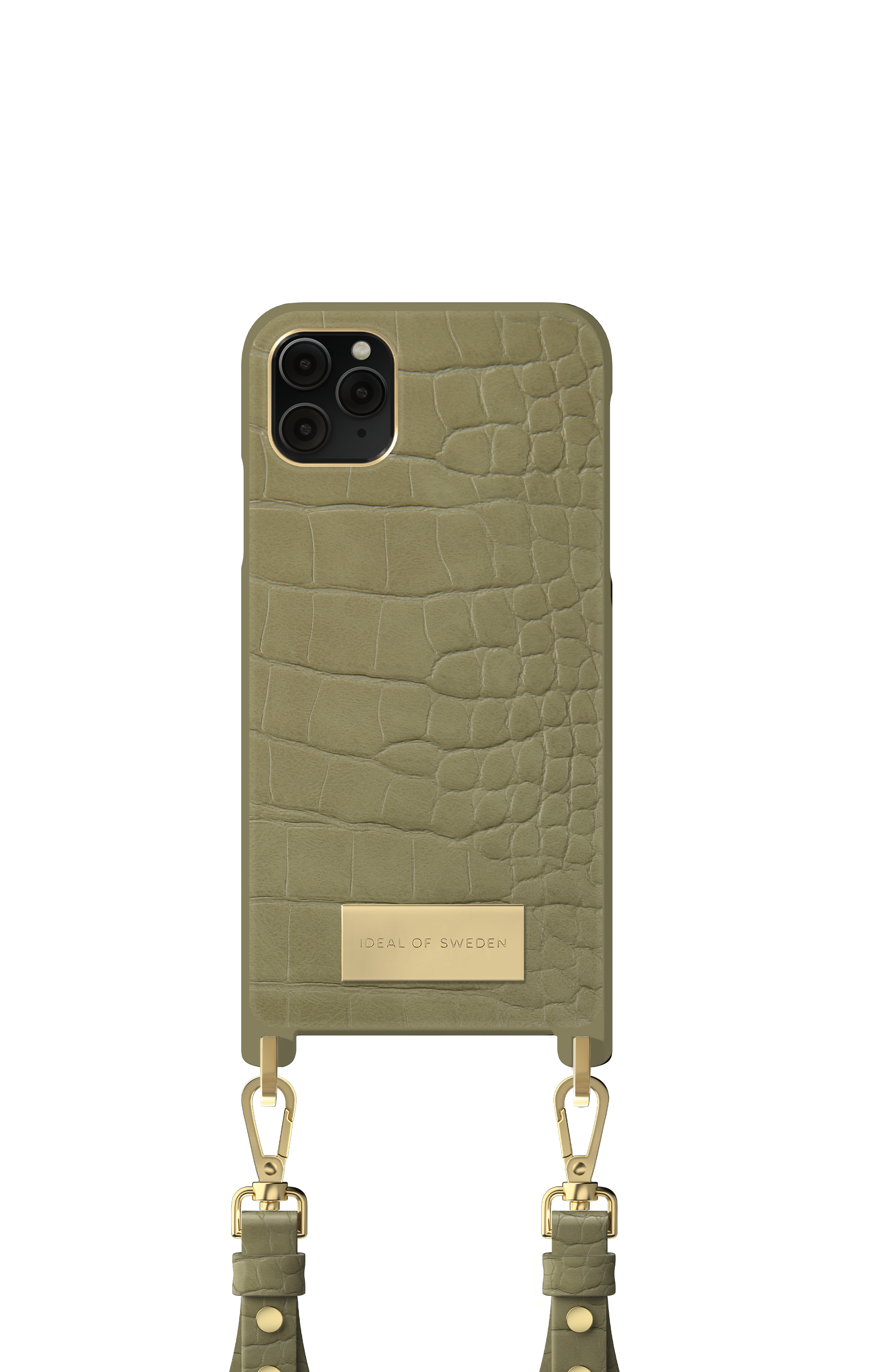 iDeal of Sweden Atelier Necklace iPhone 11PM/XSM Sage Croco – image 4