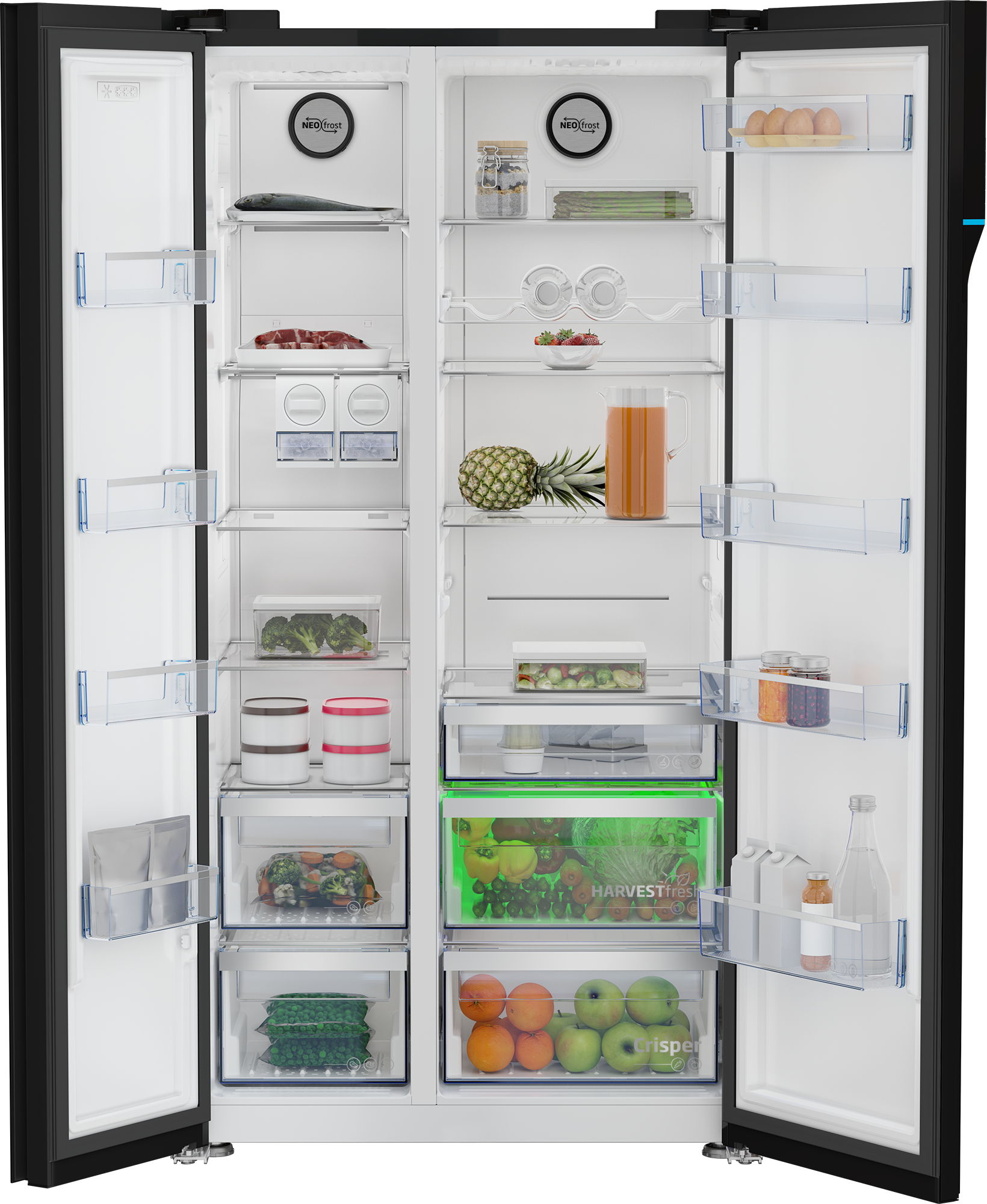 Beko GN163140ZGBN side-by-side refrigerator Freestanding – image 4