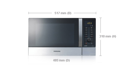Samsung CE107MST-3 microwave Black, Stainless steel Countertop – image 3