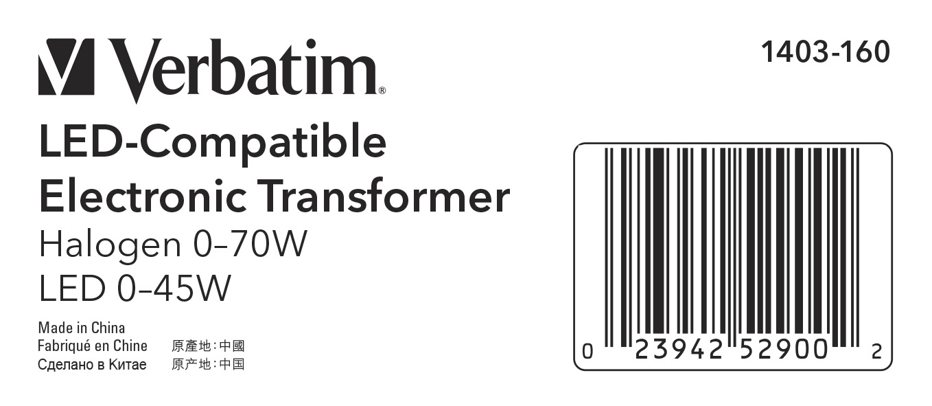Verbatim 12V LED-Compatible Electronic Transformer – image 4