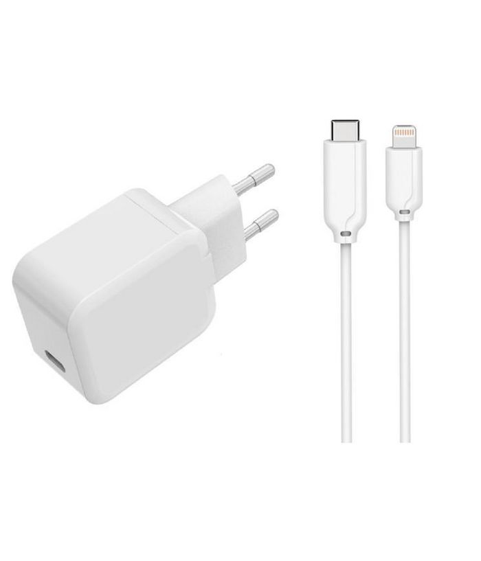 Microconnect PETRAVEL53-LIGHTNING mobile device charger Universal White AC Indoor