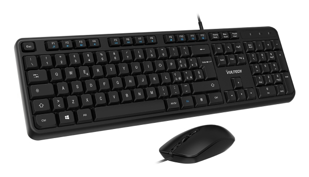 Vultech KM-811 tastiera Mouse incluso Ufficio USB QWERTY …