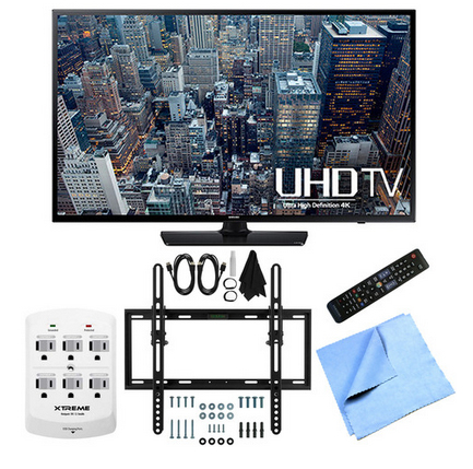 Samsung UN40JU6400F + Flat/Tilt Wall Mount Bundle