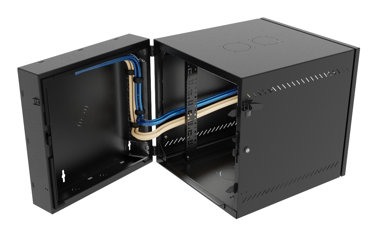 Vertiv VR Rack GL24WMCMP-B-SC-00-CM rack cabinet 12U Wall mounted rack Black – image 4