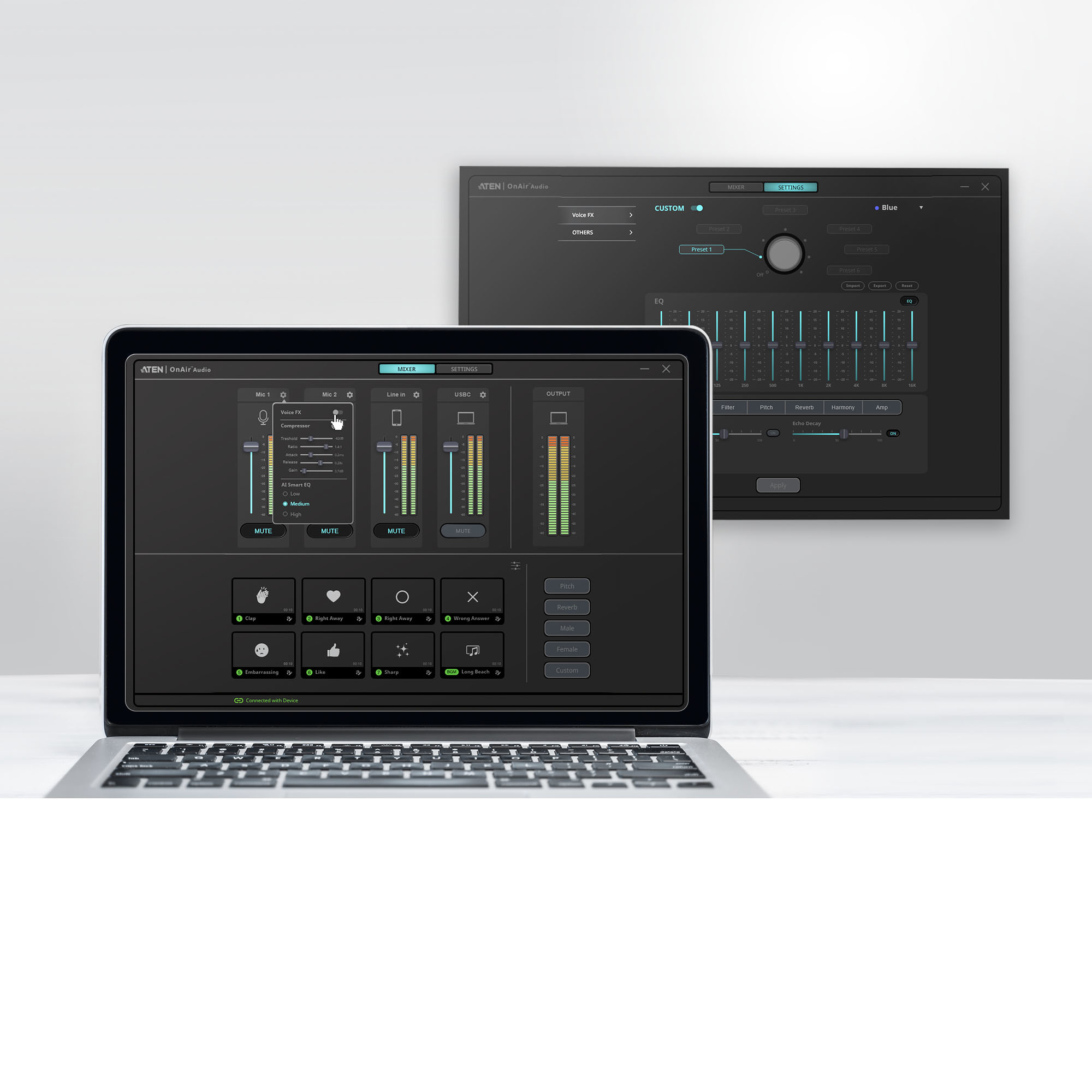 ATEN Podcast AI Audio Mixer | MicLIVE 6-CH – image 8