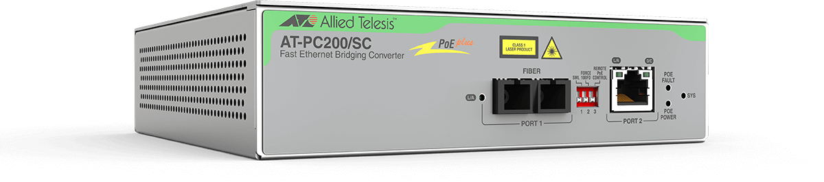 Allied Telesis AT-PC200/SC-90 network media converter 100 Mbit/s 1310 nm Grey