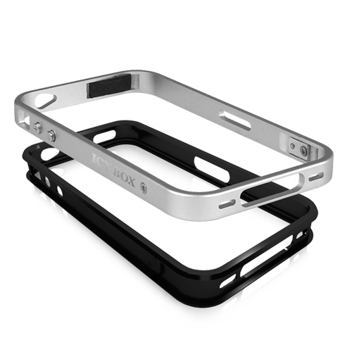 ICY BOX IB-i041 mobile phone case Black, Silver