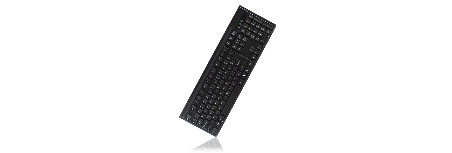 ICY BOX KSK-8011U keyboard Office USB QWERTZ German Black