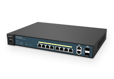 EnGenius EWS5912FP Wireless Managed L2 switch 8-port GbE PoE+ Switch 2 x GbE 2 x SFP – image 2