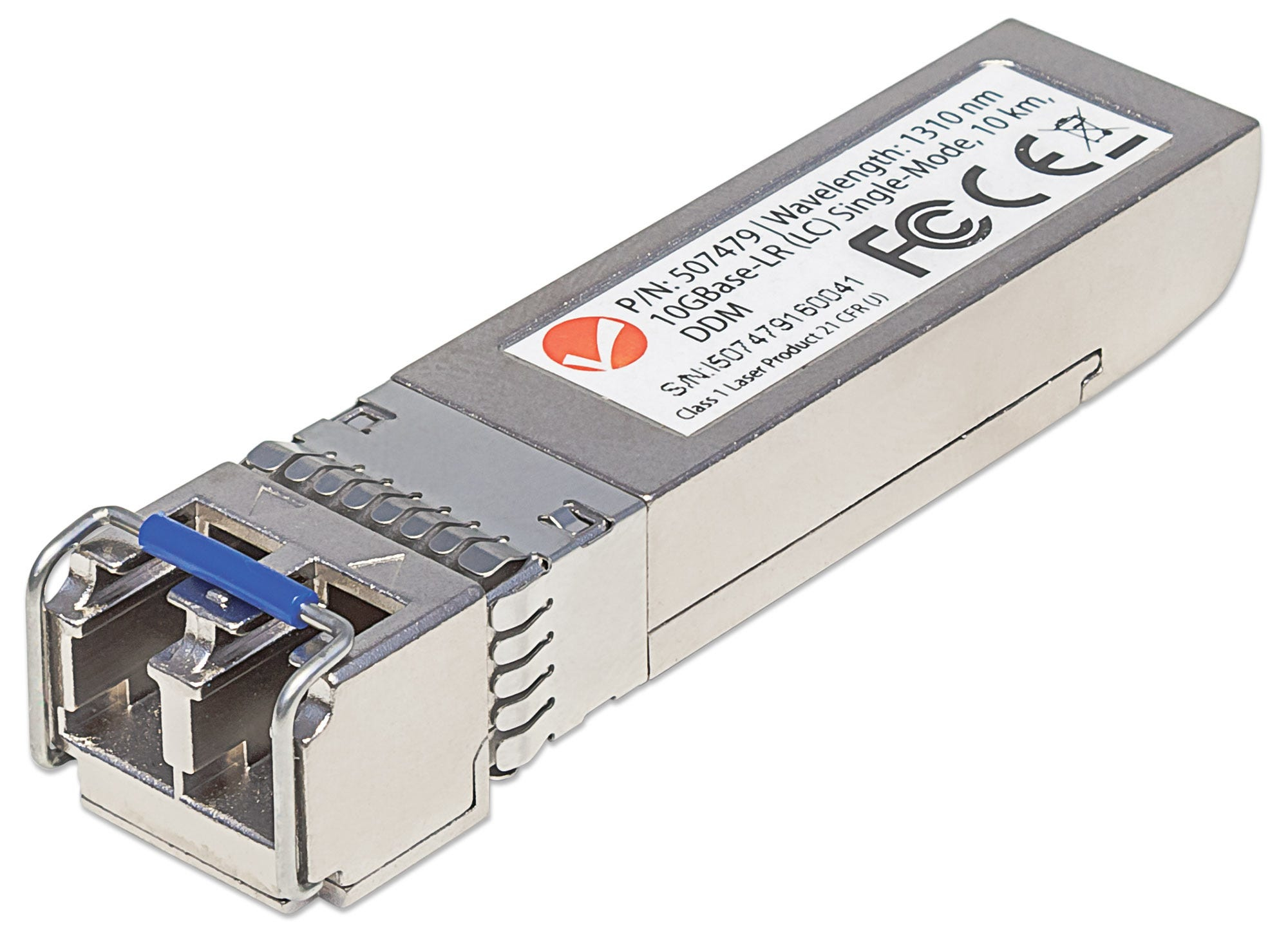 Intellinet Transceiver Module Optical, 10 Gigabit Fiber SFP+, 10GBase-LR (LC) Single-Mode Port, 10km, Wavelength 1310nm, MSA Compliant, Equivalent to Cisco SFP+ – image 1