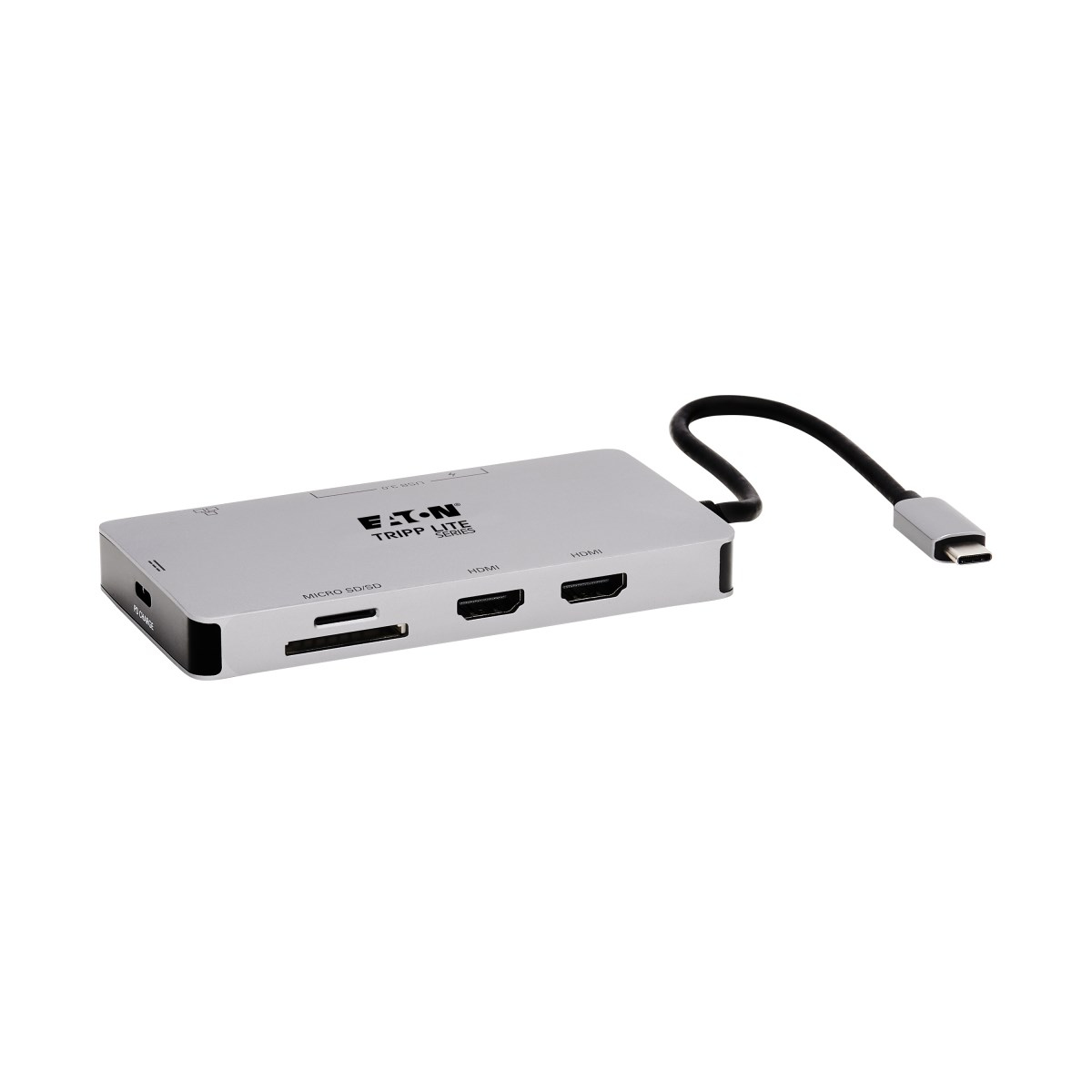 Tripp Lite U442-DOCK8G-GG replicatore di porte e docking station per laptop Cablato USB 3.2 Gen 1 (3.1 Gen 1) Type-C Nero Grigio