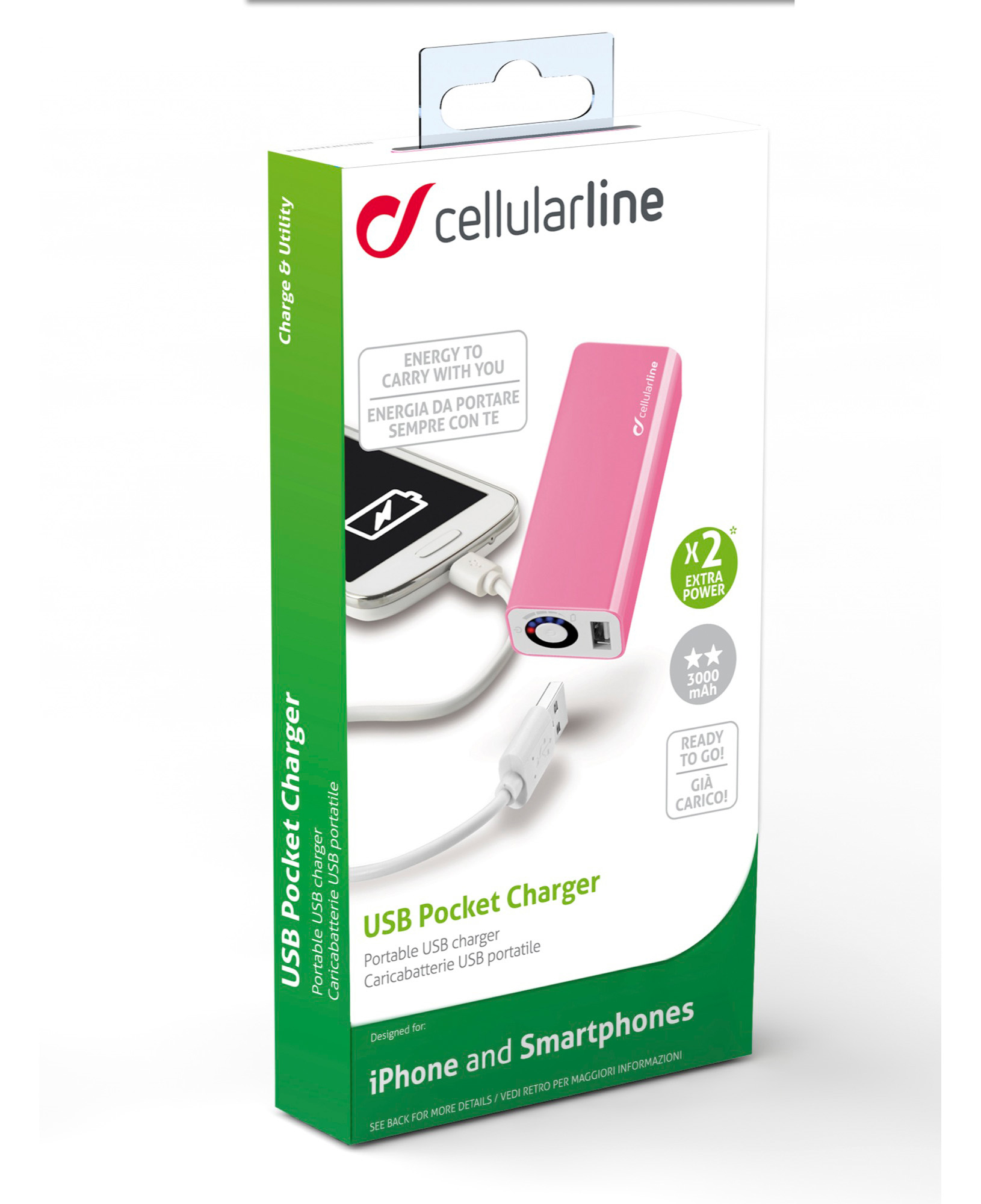 Cellularline USB Pocket Charger 3000 - Universale – image 2