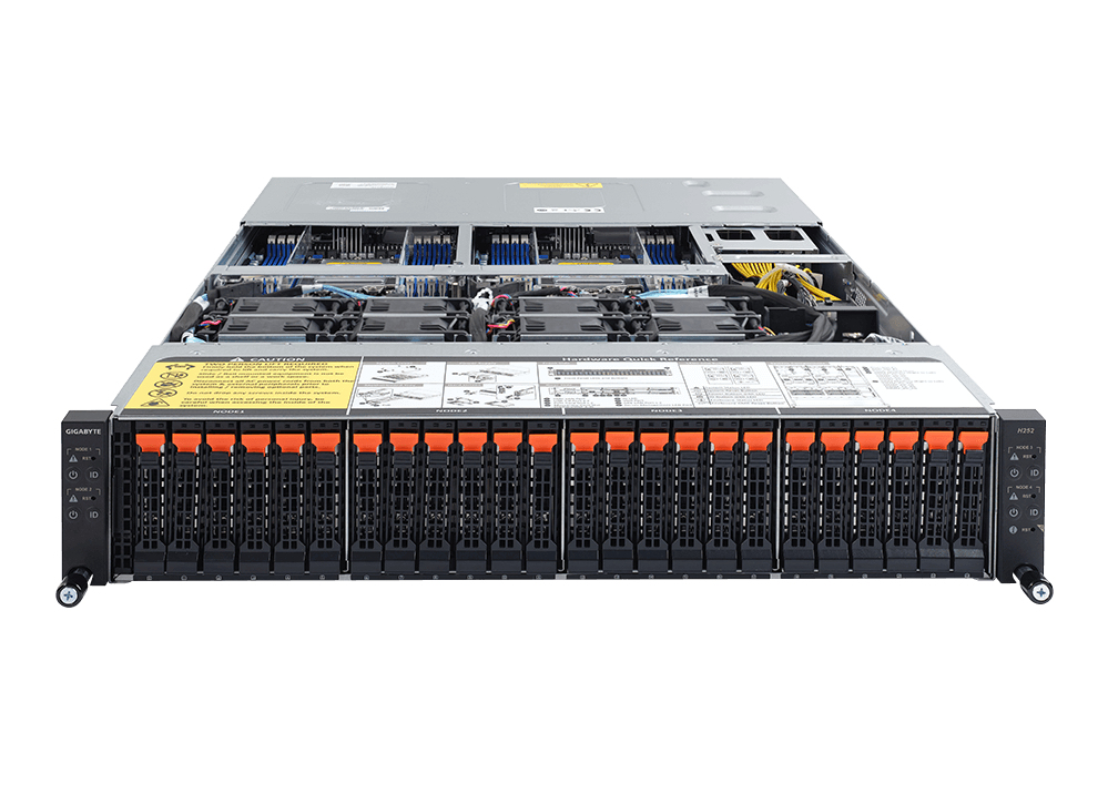 GIGABYTE H252-Z10 Socket SP3 Rack (2U) Black, Steel – image 3