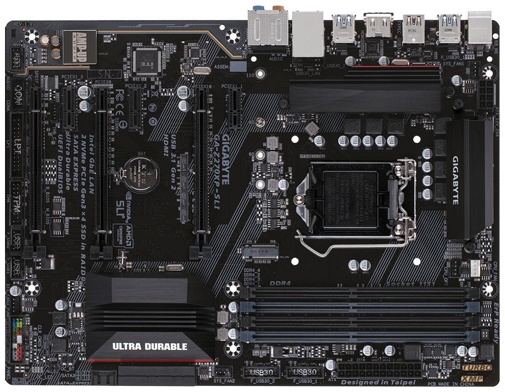GIGABYTE GA-Z270XP-SLI motherboard Intel® Z270 LGA 1151 (Socket H4) ATX – image 3