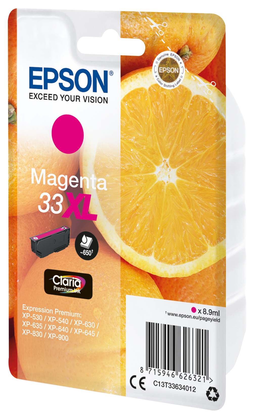 Epson Oranges 33XL Claria Premium Single Magenta Ink – image 9