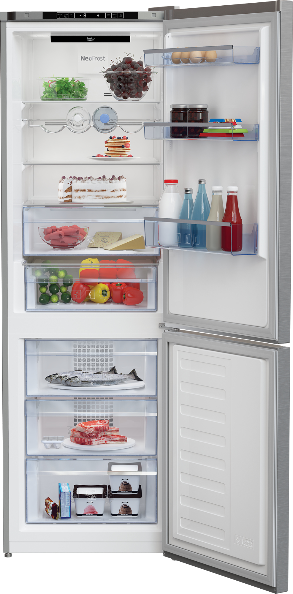 Beko KG366I40XBCHN fridge-freezer Freestanding – image 3