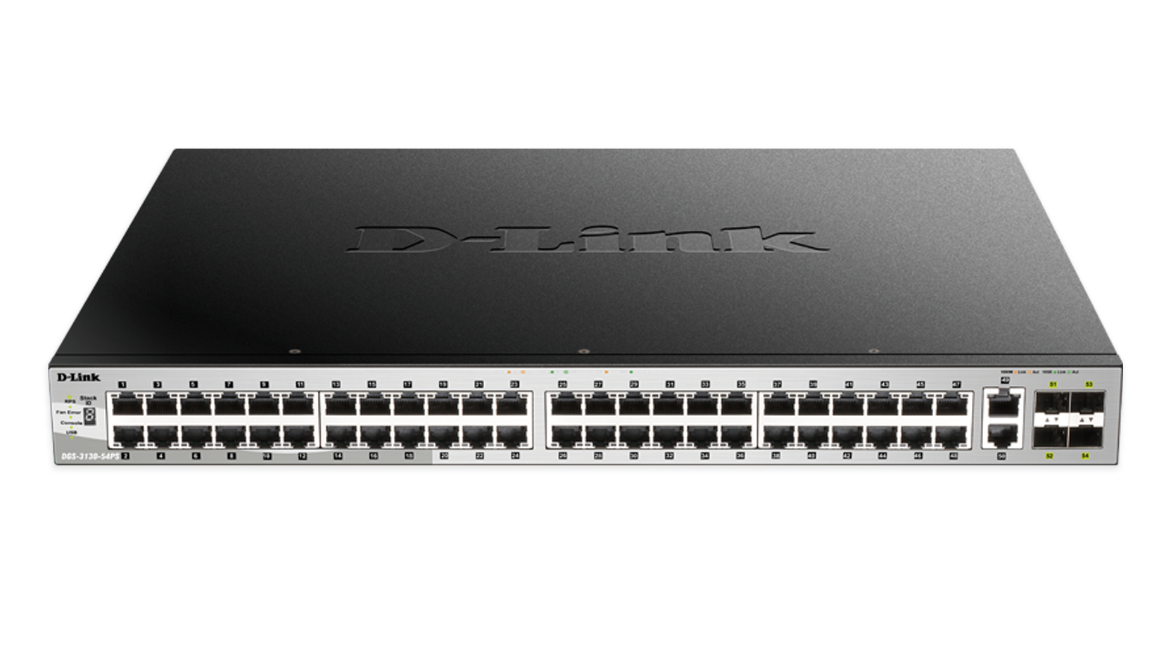 D-Link DGS-3130-54PS Managed L3 Gigabit Ethernet (10/100/1000) Power over Ethernet (PoE) Black, Grey – image 2