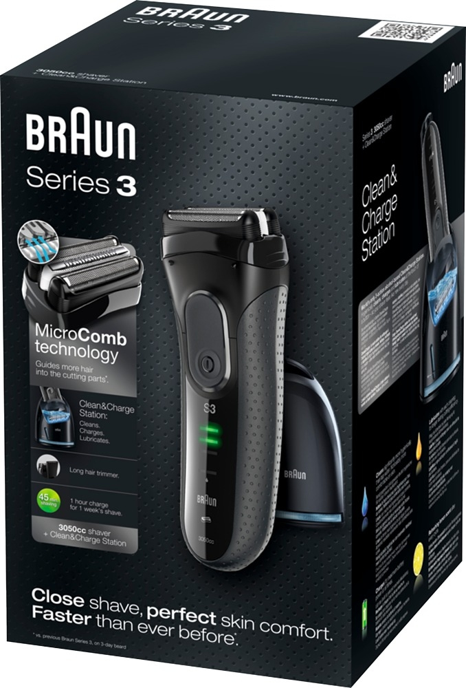 Braun 3050cc Foil shaver Trimmer Black – image 2