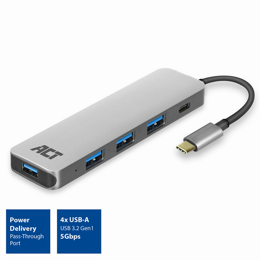 ACT AC7053 USB-C Hub 4 port and PD pass through – image 3