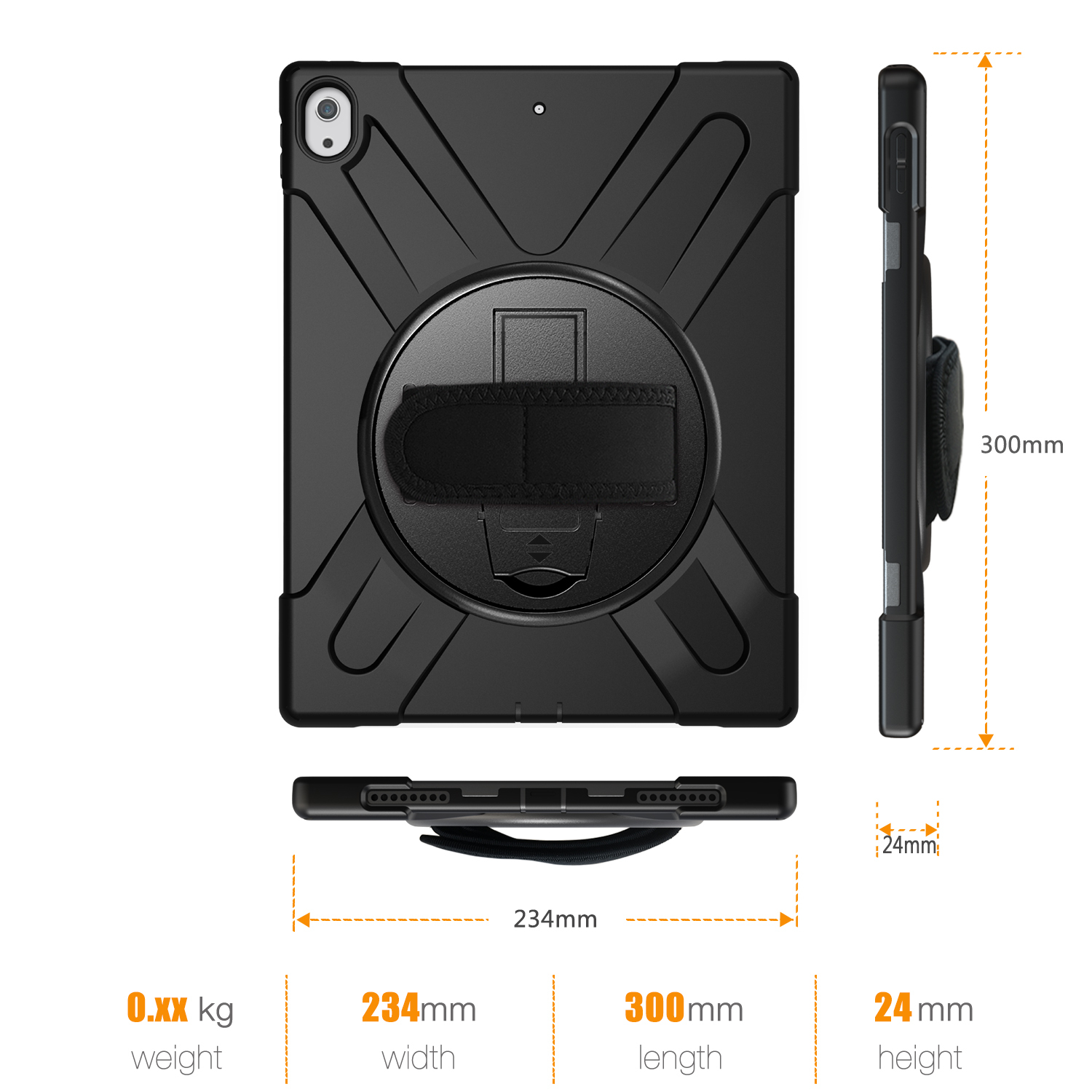 eSTUFF W125699541 32.8 cm (12.9") Cover Black – image 5