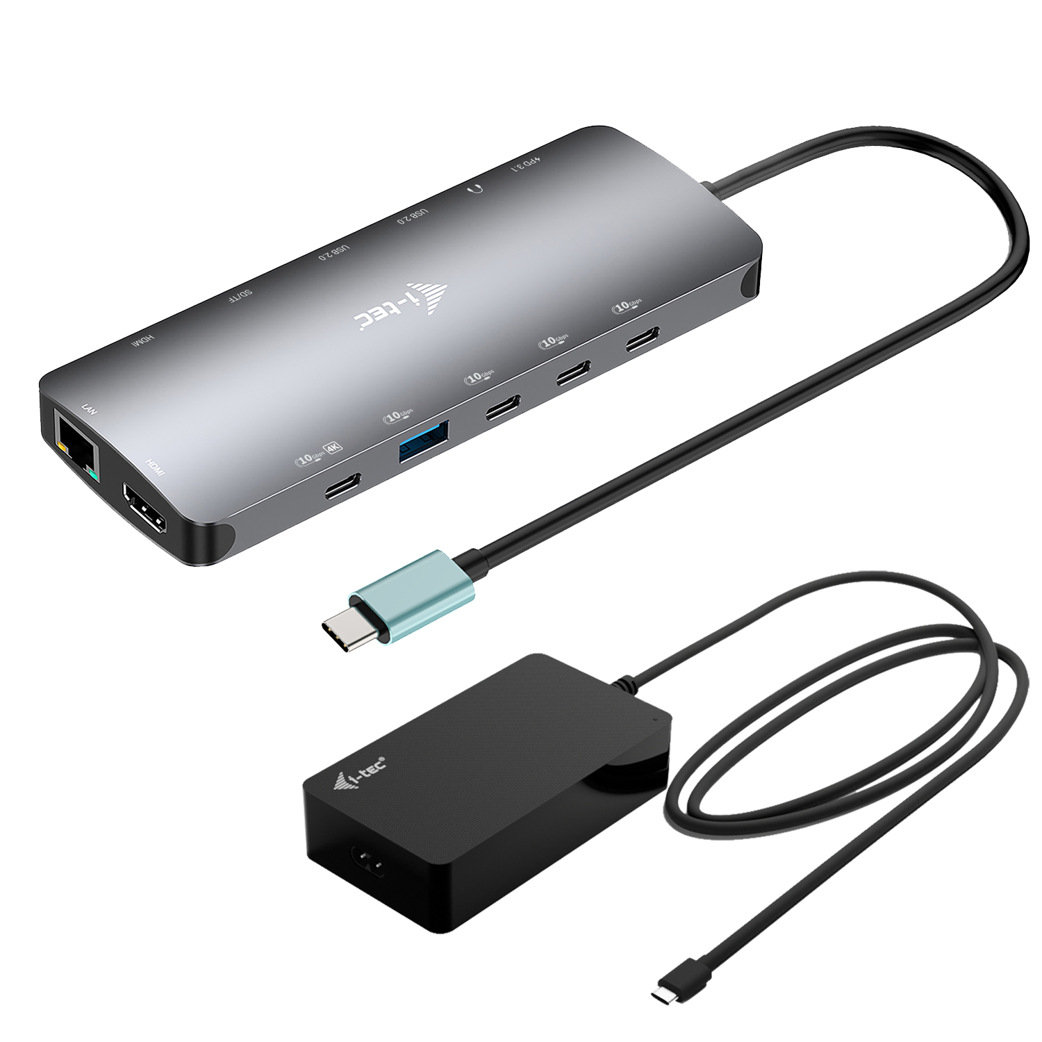 i-tec Metal C31NANOTRIPLED140UK replicatore di porte e docking station per laptop Cablato USB 3.2 Gen 1 (3.1 Gen 1) Type-C Grig