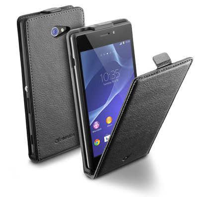 Cellularline FLAPESSENXPERIAM2K mobile phone case Flip case Black