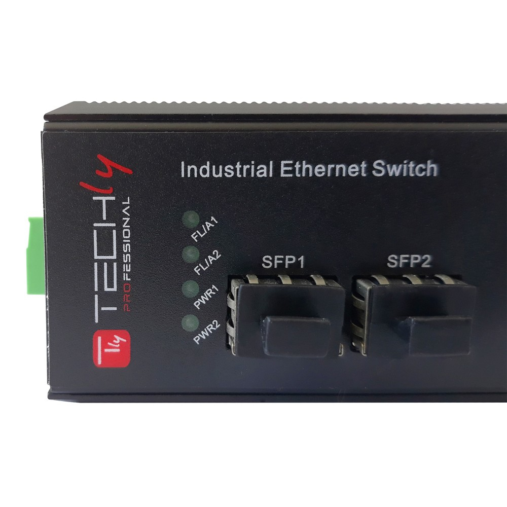Techly I-SWHUB-IND1204 network switch Fast Ethernet (10/100) Black – image 7