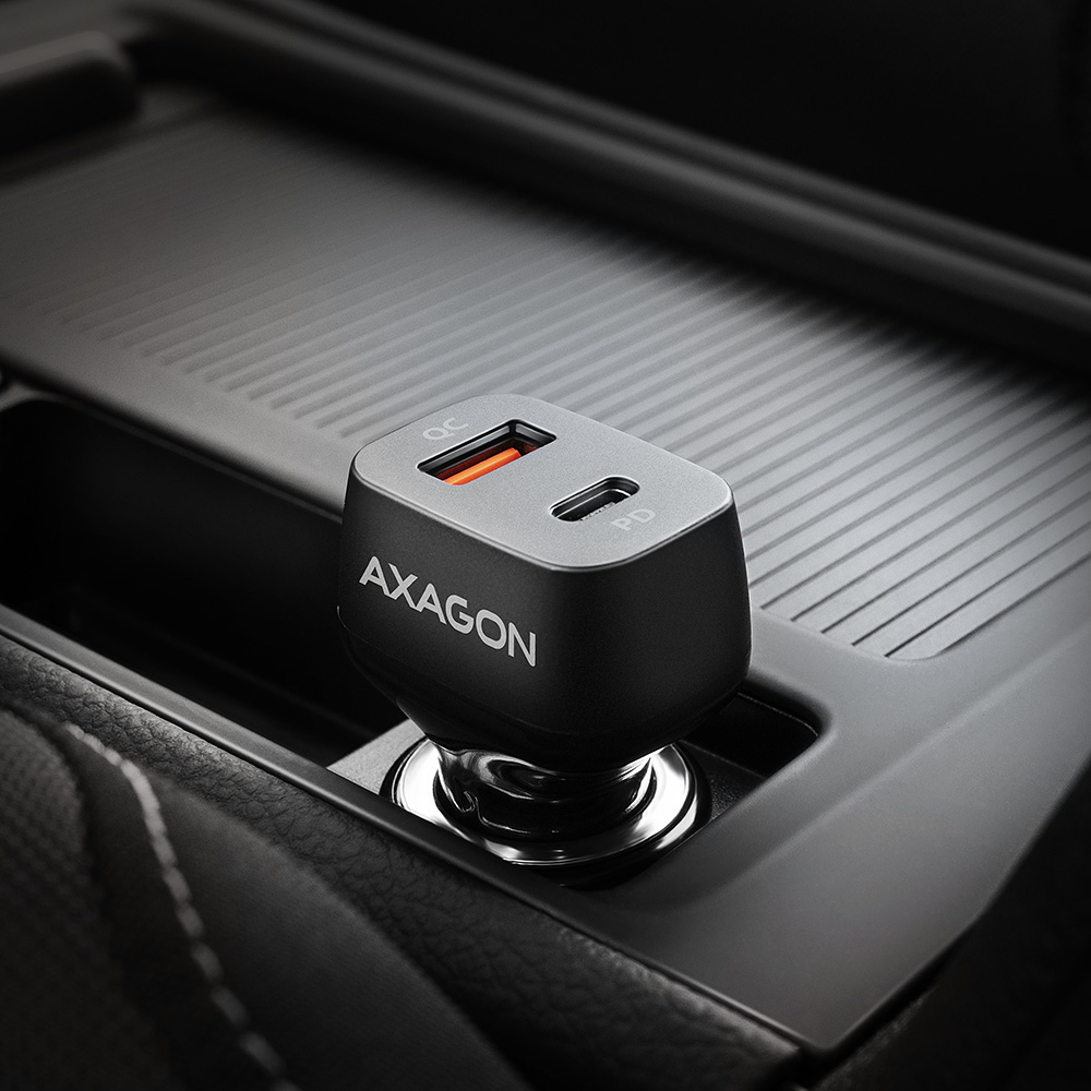 Axagon PWC-PQ38 mobile device charger Mobile phone, Laptop, Smartphone, Tablet, Universal Black Cigar lighter Fast charging Auto – image 6
