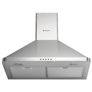 Hotpoint HHP7.5CM cooker hood Wall-mounted Stainless steel 491 m³/h – image 1