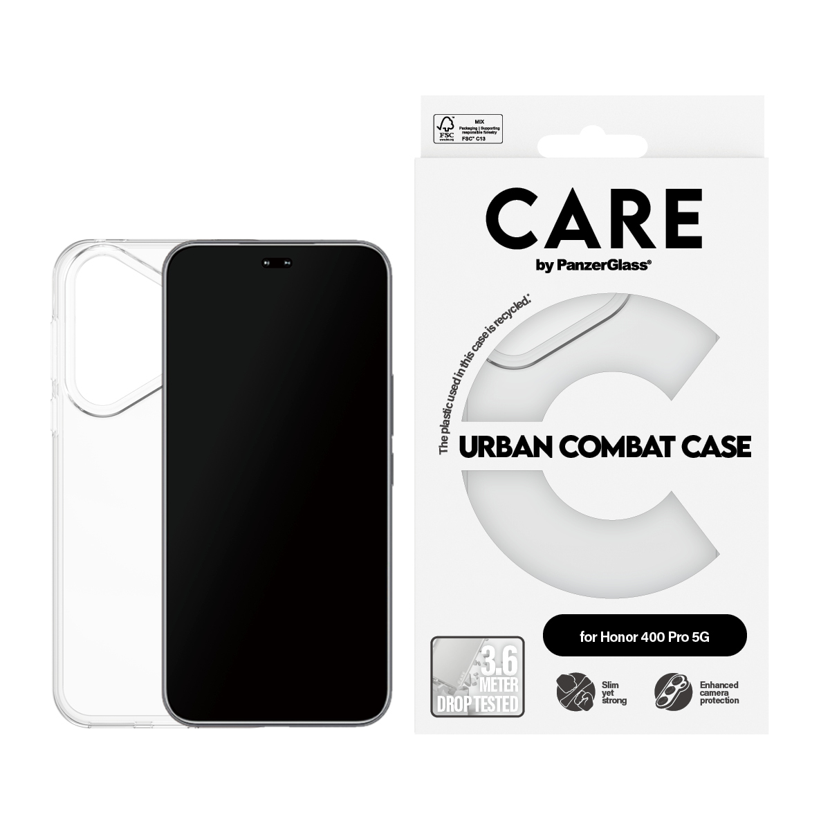 PanzerGlass CARE™ by PanzerGlass® Urban Combat Case Transparent Honor 400 Pro 5G – image 2